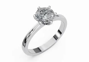 แหวนเพชรทรงกลมเพาะเลี้ยงแบบโซลิแทร์ 0.300 กะรัต ดีไซน์เรียบหรู วงแหวนทอง มีให้เลือกทั้งทอง 9, 14 และ 18 กะรัต - Product Image 6