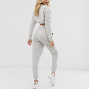 Ensemble de survêtement molletonné oversize pour femme, sweat à capuche et pantalon long, manches longues, style décontracté automne, tenue d'entraînement - Product Image 4