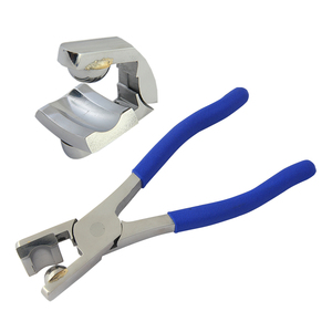 Synclastic Forming <b>Pliers</b> 3/8in Size 200mm W/out Spring Matt Foam Handles Lap Joint Jewelry Making Metal Crimping Circlip - Product Image 1