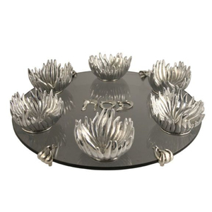 Tazones de lujo para servir mariscos, diseño de estrella de mar, plateados, brillantes, pulidos, de la mejor calidad, hechos de metal, con un aspecto atractivo, al precio más bajo. - Product Image 4