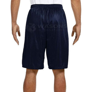 Pantalones Cortos Casuales de Malla para Hombre, 100% Poliéster, Material Suave y Transpirable, Corte Holgado para Verano, Entrenamiento y Estilo Urbano - Product Image 6