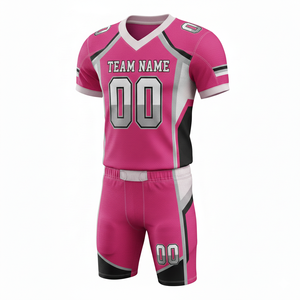 Conjunto Personalizable de Uniforme de Fútbol Americano con Camiseta y Pantalones Cortos con Posición para Logotipo Frontal - Product Image 5