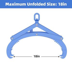 Pince à bois automatique robuste de 20 pouces à 4 griffes, verrouillage automatique, crochet rotatif à 360 degrés, capacité de 2000 lb, équipement forestier - Product Image 2