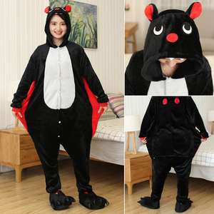 Pijama de Forro Polar con Capucha para Mujer, Diseño de Elefante, Manga Larga, Suave, de Invierno, de una Pieza, con Diseño de Animal Bonito - Product Image 4