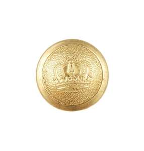 Botones de latón/metal 100% personalizados con logotipo de marca, estilo prusiano, con corona, ecológicos y pulidos, venta al por mayor de fábrica - Product Image 2