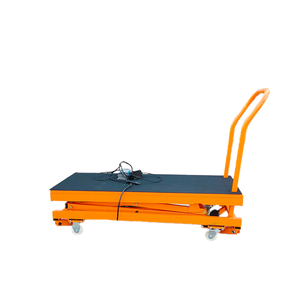 Portable folding <b>table</b> foldable scissor lift platform <b>electric</b> hydraulic lifting stool Portable Work Platform - Product Image 3