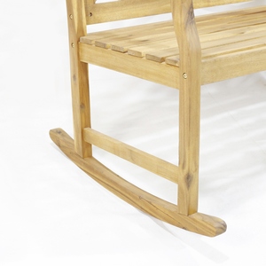 Sofá de Jardín de Madera Maciza en Oferta - Banco Mecedor Moderno para Terraza Resistente a la Intemperie - Product Image 3
