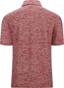 VANDO ALEX Men's Red Solid Short Sleeve for Shirt Knitted 100% Polyester Breathable Quick Dry Casual Regular Fit OEM Service - Product Image 3