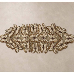 Hot Selling Butterfly Design Glass Beaded <b>Table</b> <b>Runner</b> Decorative Beaded <b>Runner</b> Perfect for Dining Wedding Party & Everyday Use - Product Image 2