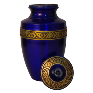 Urna Funeraria de Metal de Lujo con Diseño Floral para Cenizas Humanas, Urna Conmemorativa Elegante para Cenizas de Adultos a un Precio Accesible - Product Image 5