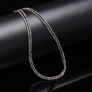 Collar de Perlas de Diamante Natural Premium de 15 Pulgadas, Joyería de Piedras Preciosas Facetadas para Mujer - Product Image 3