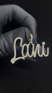Pendentif Hip Hop de Luxe Style Urbain avec Diamants en Argent Sterling 925, Pendentif Iced Out pour Femmes et Hommes, Disponible en Gros - Product Image 3