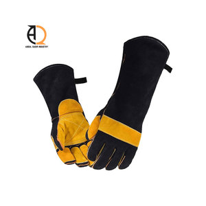 Welding <b>Gloves</b> Safety Leather Heat Resistant Protective <b>Gloves</b> - Product Image 4