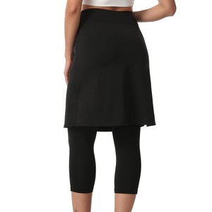 Jupe crayon modeste pour femme, taille haute, couleur unie, respirante, tricotée, mini, décontractée, toutes saisons, en nylon écologique - Product Image 2