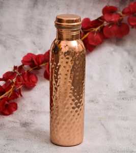 Gobelet de voyage écologique en cuivre pur, design classique, grande capacité, portable, avec couvercle à vis, pour boire directement, coffret cadeau pour adultes ANAM - Product Image 4