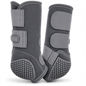 Botas Euro Cavall Premium Grises para Caballos, Botas Cómodas para Medicina Deportiva Equina 2026 - Product Image 1