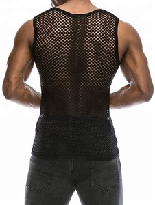 2026 New Logo Gym Sleeveless Mesh Tank Top Fitness Top Workout Muscle <b>Stringer</b> Tank Top Bodybuilding <b>Vest</b> for <b>Men</b> Mesh Top - Product Image 2