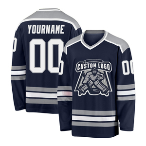 Jersey de hockey sobre hielo de diseño personalizado, elegante, sublimado, con identidad del equipo, para clubes, entrenamiento, partidos. - Product Image 6