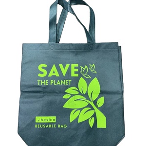 Venta al por mayor 100% GRS PET reciclado (RPET) bolsa no tejida termosellada cierre abierto serigrafía diseño de moda elegante de Vietnam - Product Image 1