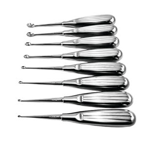 Curette osseuse manuelle réutilisable, instrument chirurgical pour greffe osseuse et débridement tissulaire - Product Image 4