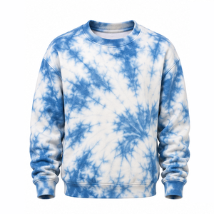Sweat-shirt Shibori Tie Dye, col rond, toucher doux, pull personnalisé, fabricant en gros, mode, confort, streetwear, vêtements décontractés - Product Image 1