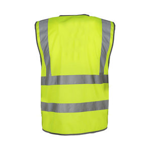 Chaleco de Seguridad Reflectante de Alta Visibilidad, Transpirable, para Otoño, para Trabajadores de la Construcción, con Múltiples Bolsillos y Cierre de Cremallera, 100% - Product Image 3