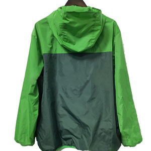 Chaqueta de Hombre con Capucha, Impermeable, Cortavientos, con Media Cremallera, Diseño de Parches, Personalizable con Logotipo OEM/ODM - Product Image 3