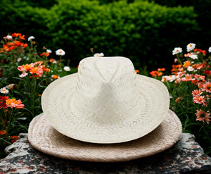 Sombrero de paja ligero con fibras de paja transpirables, perfecto para la demanda de Verano de la UE de Vietnam - Product Image 1