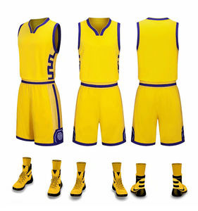 Ensemble de maillots de basket-ball au design tendance, uniforme d'équipe en sublimation, vêtements d'entraînement en mesh, ensembles d'uniformes de basket-ball pour hommes, vêtements de sport pour hommes - Product Image 5