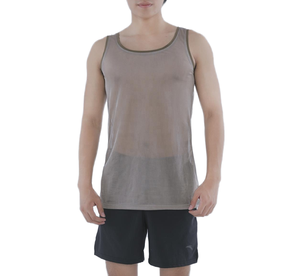 เสื้อกล้ามผู้ชายสีพื้น ผ้าฝ้ายระบายอากาศ นุ่ม สบาย เหมาะสำหรับออกกำลังกาย ฟิตเนส เทรนนิ่ง ใส่ลำลองในฤดูร้อน - Product Image 5