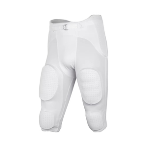 Mens White <b>Padded</b> American Football Pants Thigh Knee Protection Breathable Athletic Practice Game Performance Sportswear outdoor - Product Image 1