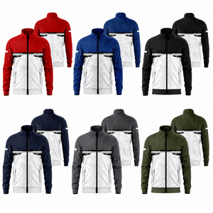 Custom Track <b>Jacket</b> OEM ODM Manufacturer Men's Women's Youth Team Warm <b>Up</b> <b>Jacket</b> Full <b>Zip</b> Sports Training <b>Jacket</b> Private Label - Product Image 2
