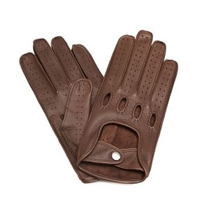 Guantes de Conducción de Cuero de Lujo Unisex, Diseño Clásico Perforado, Correa de Muñeca Ajustable, Secado Rápido, Transpirables, Colores Personalizados, Logotipo - Product Image 2