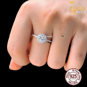 Anillo de eternidad de plata 925 de alta demanda para mujer, estilo clásico para compromiso y bodas, disponible a precio de exportación. - Product Image 2