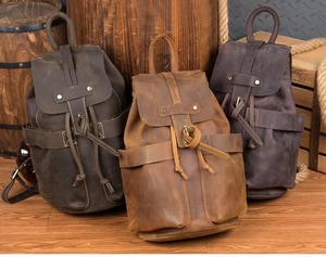 Mochila de Cuero Versátil e Impermeable, Antirrobo, Estilo Vintage, para Portátil, de Cuero Genuino, LBP-0445 - Product Image 3