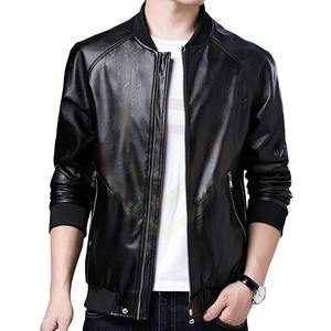 Chaqueta de Cuero para Motocicleta Personalizada, Elegante y de Alta Calidad para Hombre, Diseño Ecológico a Prueba de Viento para Invierno, Cierre de Cremallera - Product Image 3