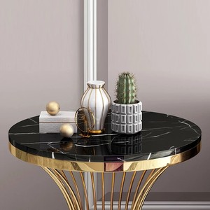 LINEA gold <b>side</b> <b>table</b> metal <b>side</b> <b>table</b> round end <b>table</b> <b>glass</b> top <b>table</b> modern <b>side</b> <b>table</b> tier <b>side</b> <b>table</b> luxury <b>side</b> <b>table</b> bed - Product Image 4