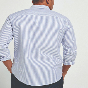 Camisa Casual de Manga Larga a Cuadros para Hombre, 100% Algodón, Cuello Camisero, Antiarrugas, para Otoño - Product Image 2