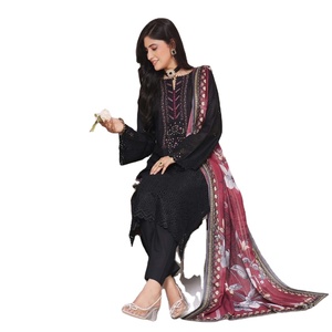 BIN HAMEED VOL NAIN TARA Embroidery Three Piece Punjabi Suits <b>Eid</b> Winter Heavy Party <b>Dresses</b> <b>Pakistani</b> Salwar Kameez Indian - Product Image 1