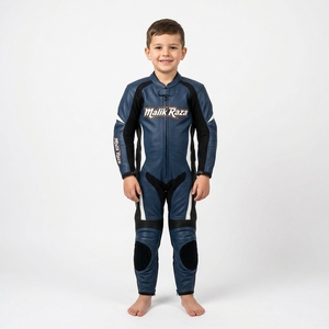 Combinaison de course moto personnalisée pour jeunes, combinaison de moto en cuir véritable pour enfants, cuir de vachette, sur mesure, couleur, logo, design - Product Image 6