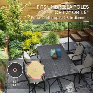 Base per Ombrellone da Esterno Rotonda, Resistente, Capacità 51 libbre (23 kg) con 62 libbre (28 kg) di carico a pieno, Riempibile con Acqua - Product Image 5