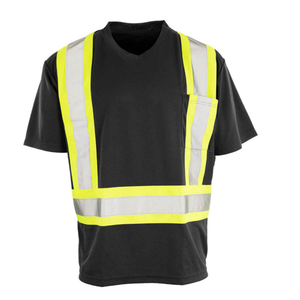 Camisetas de Trabajo de Seguridad DAFFODILS 100% Algodón, Manga Corta, con Cinta Reflectante, Precio al por Mayor - Product Image 5