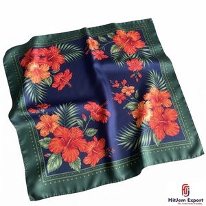 Écharpe en soie de luxe personnalisée de haute qualité pour femmes, légère, carrée, foulard de mode, fabricant OEM ODM, fabrication personnalisée à Chypre - Product Image 2
