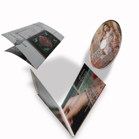 Estuche para CD de 4 Paneles, Impresión/Empaque para Discos CD