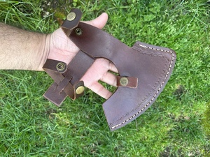 A&M ENTERPRISES Industrial Handmade High Carbon Steel Hammer <b>Axe</b> Tomahawks Flat Backed <b>Axe</b> Ergonomic Curved Wooden <b>Handle</b> - Product Image 2