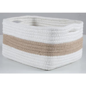 Cestas Grandes de Almacenamiento de Algodón y Yute, Cesta para Plantas/Mascotas, Cesta de Cuerda Tejida de Algodón para Niños - Product Image 4