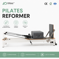 Reformer de Pilates professionnel en aluminium, modèle réglable avec 5/6 ressorts allemands
