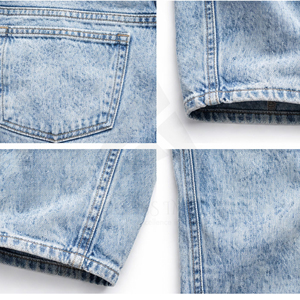 Mens Denim Acid Wash Baggy Jeans Oversized Fit Loose Vintage Washed Streetwear Casual Wear Retro Style Fashion Apparel - Product Image 6