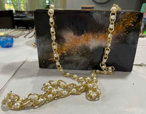 Designer Resin Clutch for Women Eco-Friendly Hand Modeled High Quality Finish Colorful Lightweight Comfortable Design MULTI - Product Image 3