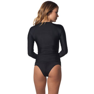 Hot sale for Women Long Sleeve <b>Surfing</b> Suits Upf 50+ Front Zip Rash Guard - Product Image 2
